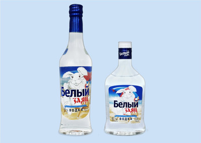 Этикетки на водку Белый заяц