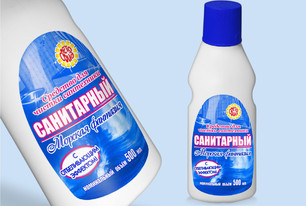 Этикетки для средства для сантехники 