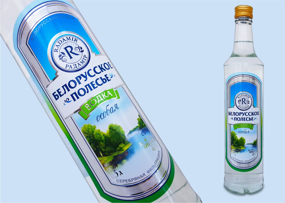 прозрачная этикетка на водку